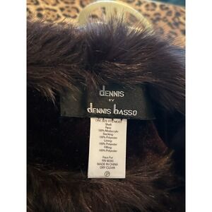 Dennis Basso Brown Faux Fur Headband One Size Fits Most Winter Accessory
